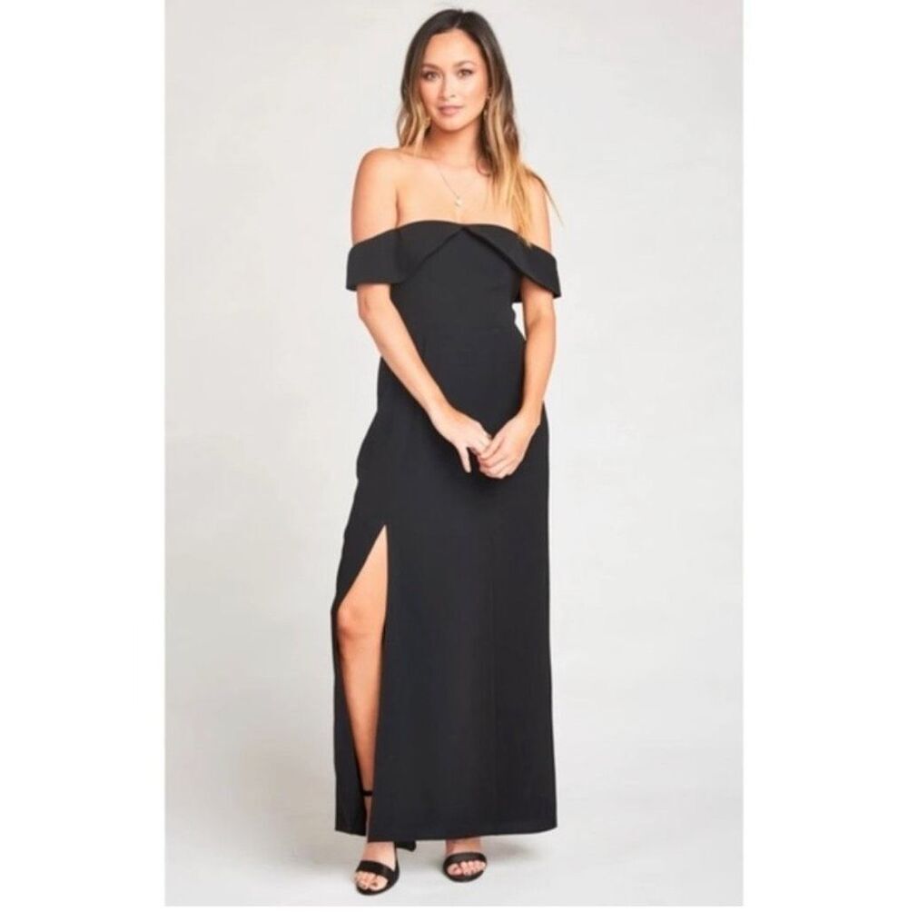 Show Me Your MuMu Black Upton Off The Shoulder Dress XXXL